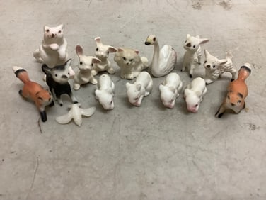 Ceramic Animal Figurines (Tallest - 1.5in)