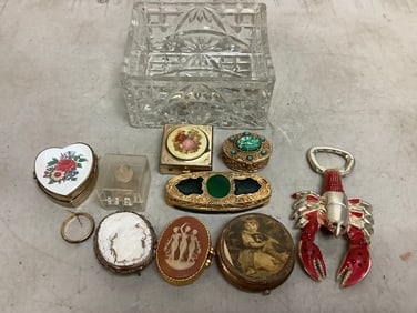 Glass Organizer(2in Tall), Trinkets and more