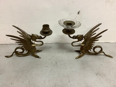 Brass Candle Holders (Tallest - 6.5in)