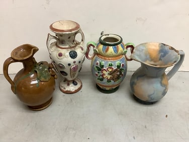 Decorative Pitchers and Pottery Vases (Tallest - 9in)