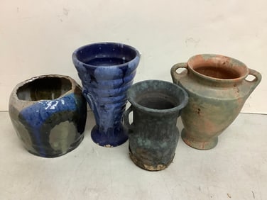 Various Pottery Vases (Tallest - 8.5in)