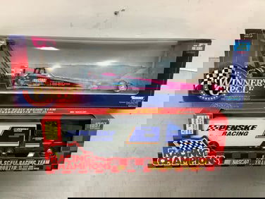 1997 Kenner Winner's Circle die cast and 1997 Racing Champions Nascar racing team transporter