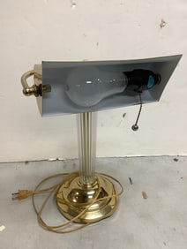 Brass desk lamp(about 16in.tall)