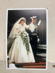 Princess Diana wedding photographic print(7.5in.x11.5in.)
