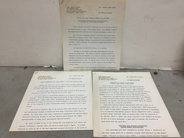 Vintage letter from Attorney to Sotheby's
