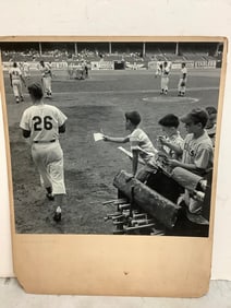 Vintage baseball photographic print on board(16in.x20in.)