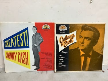 Johnny Cash vintage records