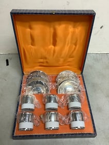 Demitasse set in box(cups 2in.tall)