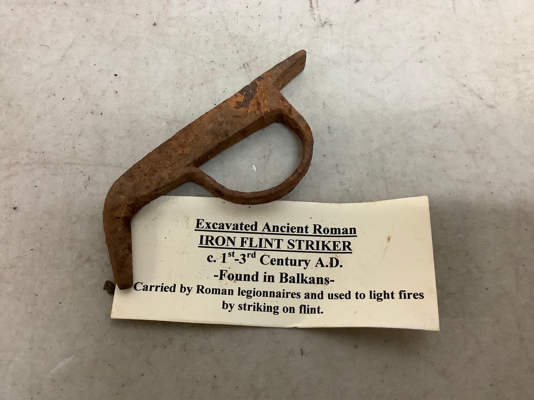 Excavated Ancient Roman Iron Flint Striker (c.1st-3rd Century A.D.) (1 of 1)