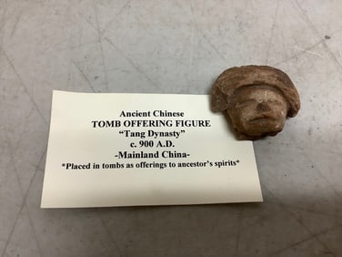 Ancient Chinese Tomb Offering Figure Tang Dynasty(c.900A.D.)