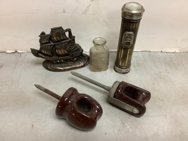Vintage Ship Decor, Glass Bottle, and more (Tallest - 6.75in)
