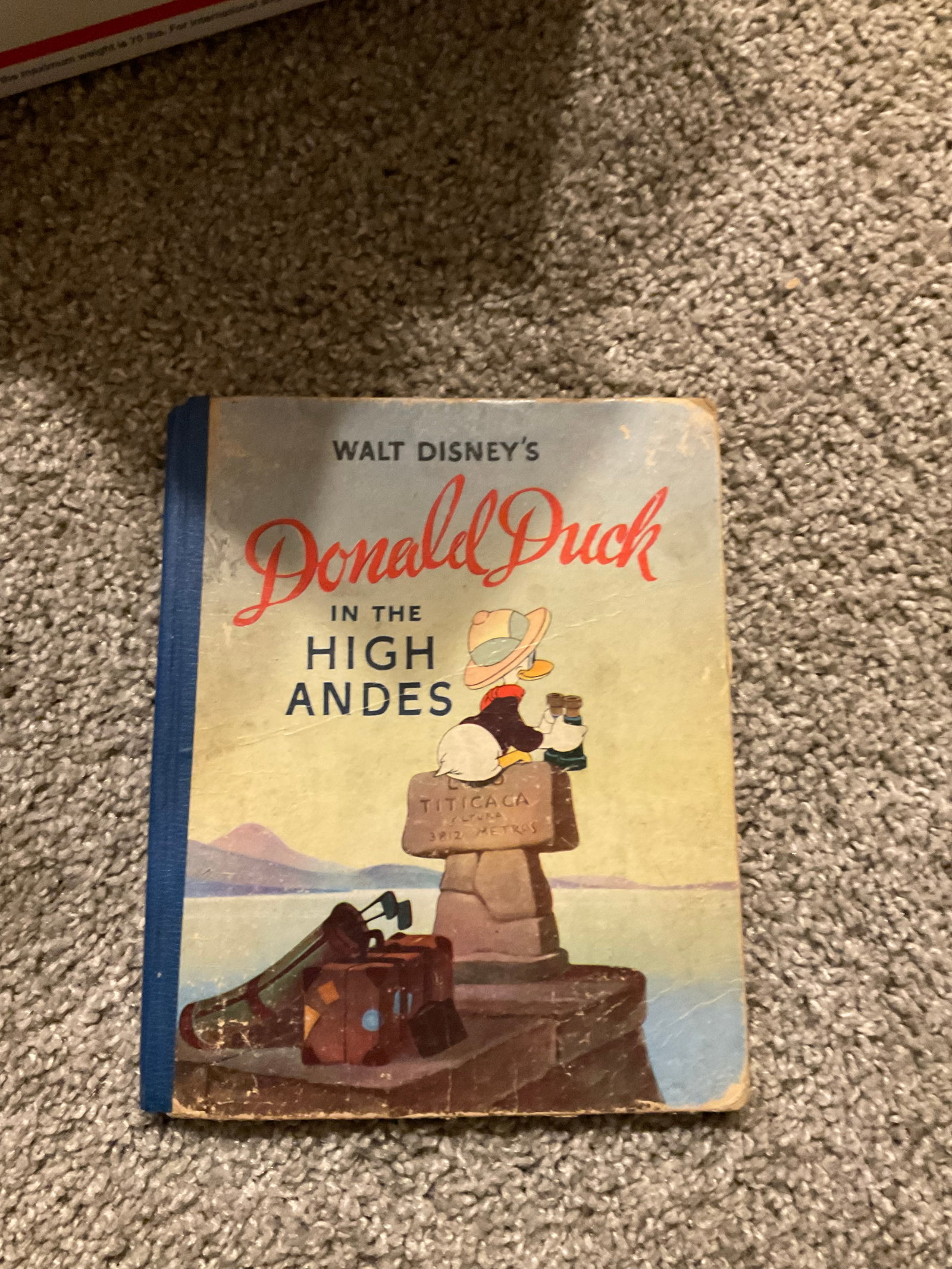 1943 Walt Disney's Donald Duck in High Andes vintage children's book: 1943 Walt Disney's Donald Duck in High Andes vintage children's book
