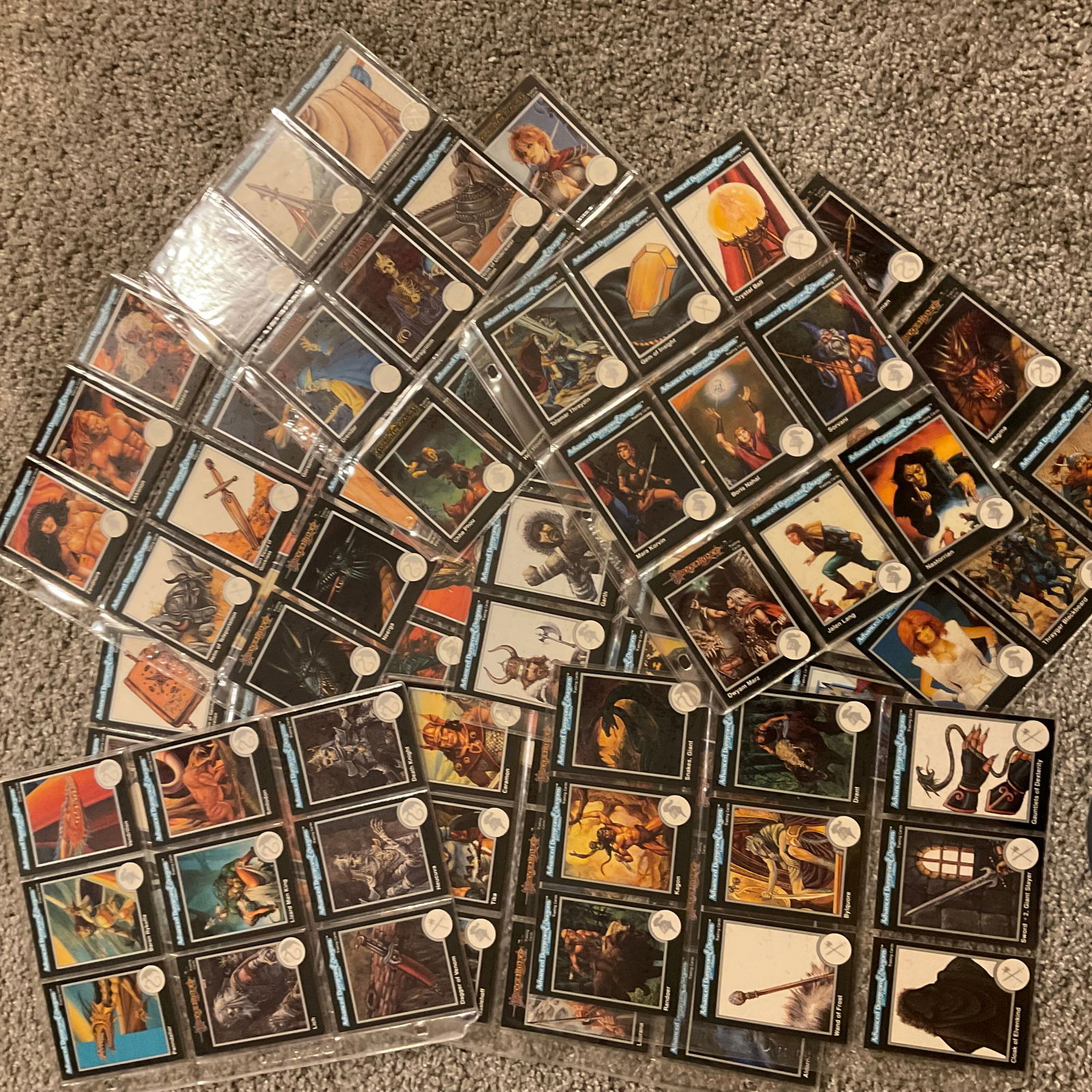 lot of 1991 Advanced Dungeons and Dragons 2nd Edition Trading Cards (1 of 1)