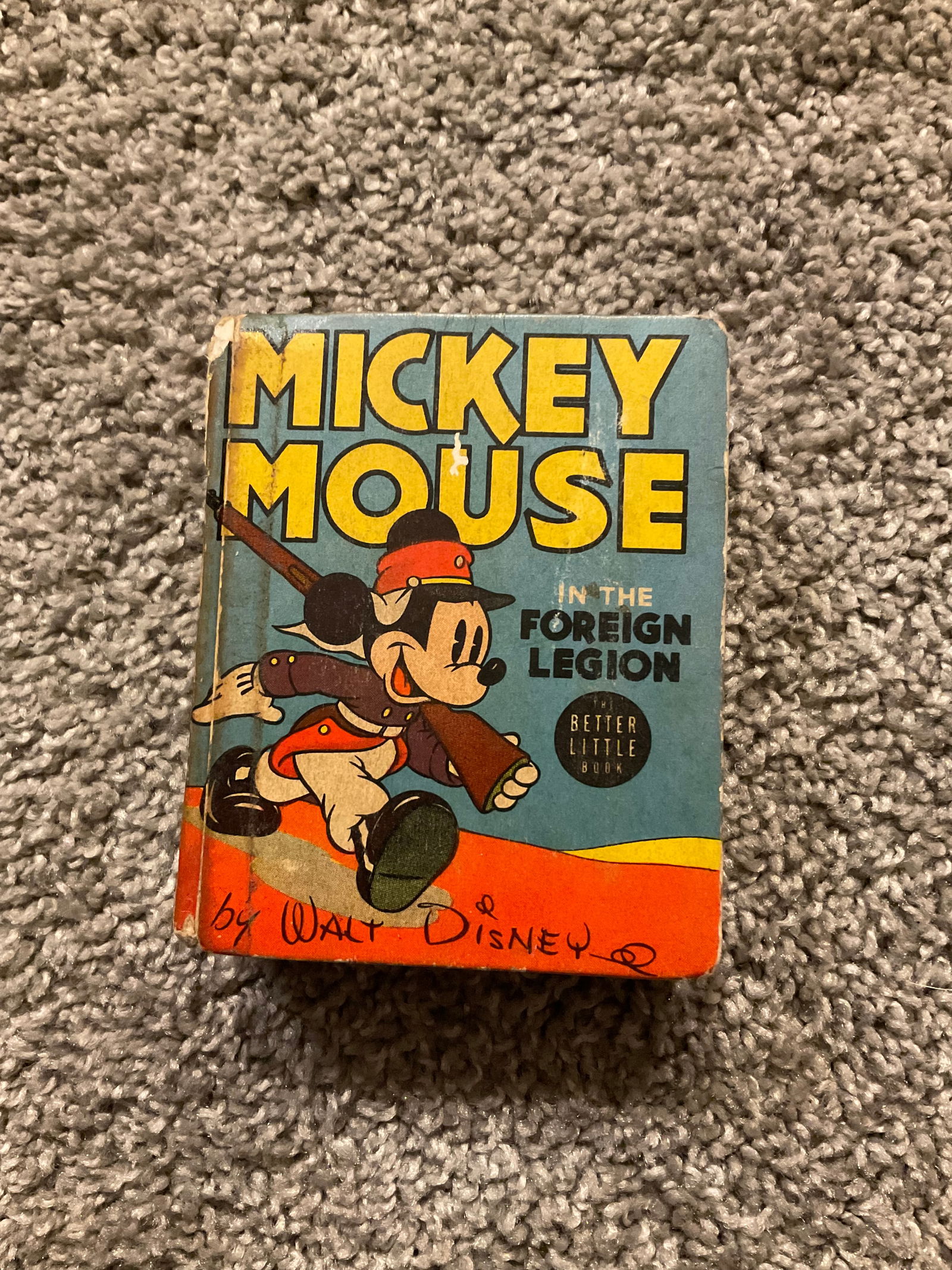 1936,1940 Mickey Mouse in the Foreign Legion By Walt Disney: The Big Little Book (1 of 1)