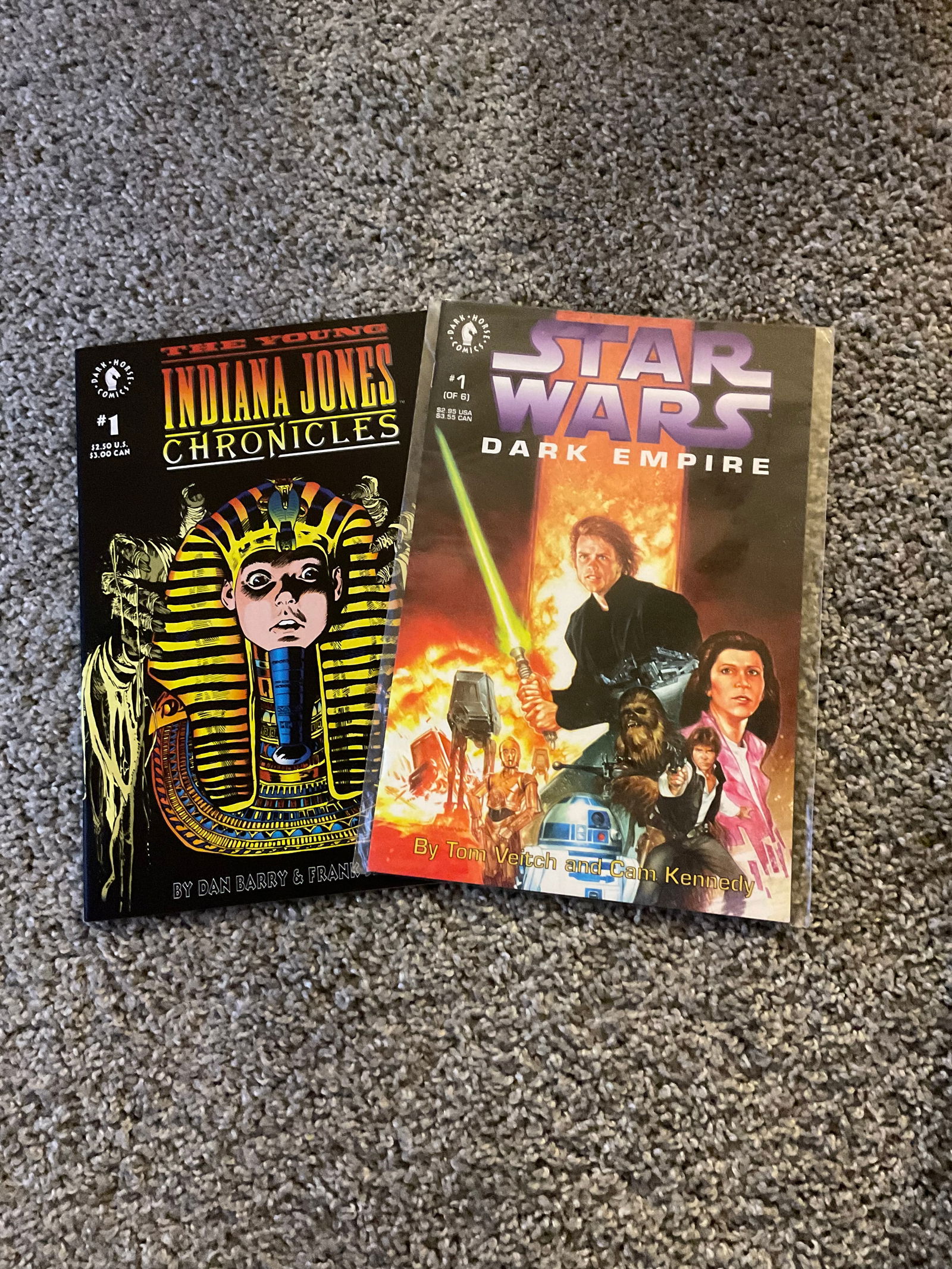 The Indiana Jones Chromicles #1 and Star Wars Dark Emprire #1 Comic Books (1 of 1)