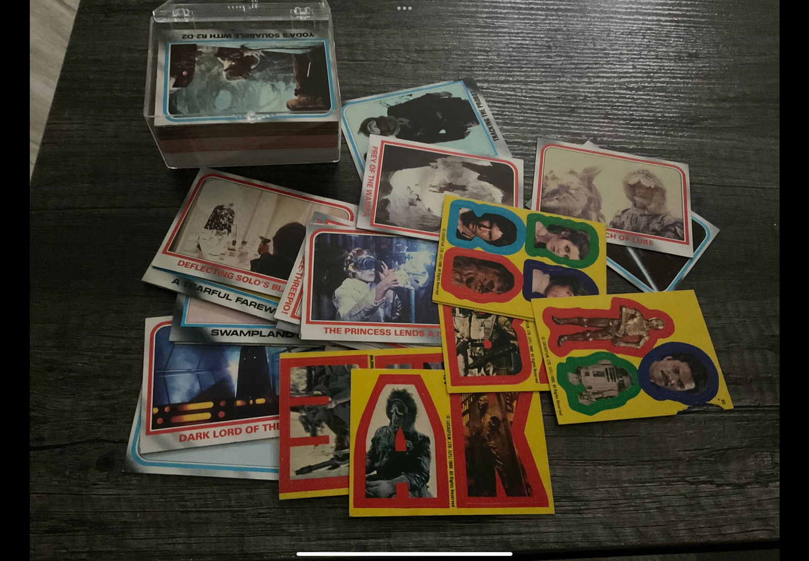 1980 and others vintage star wars collector and trading cards: 1980 and others vintage star wars collector and trading cards