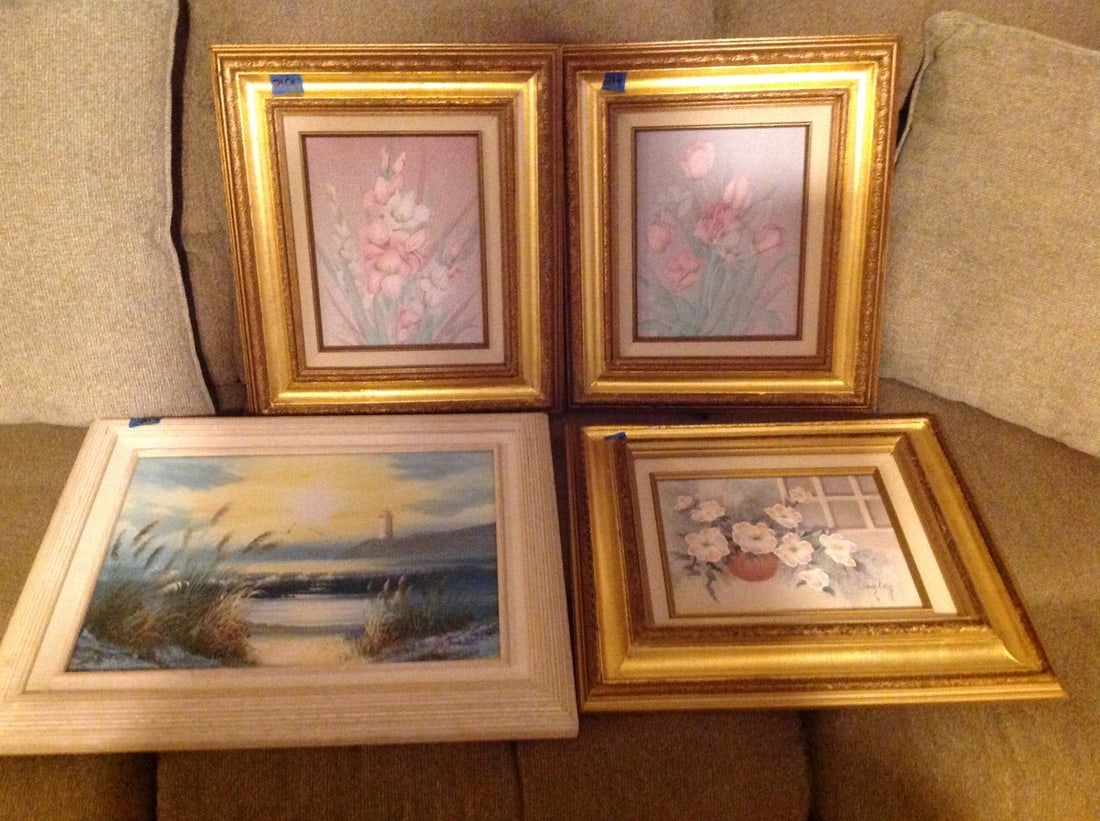 Lot of 4 pastels 16x18 and 21x18: Lot of 4 pastels 16x18 and 21x18
