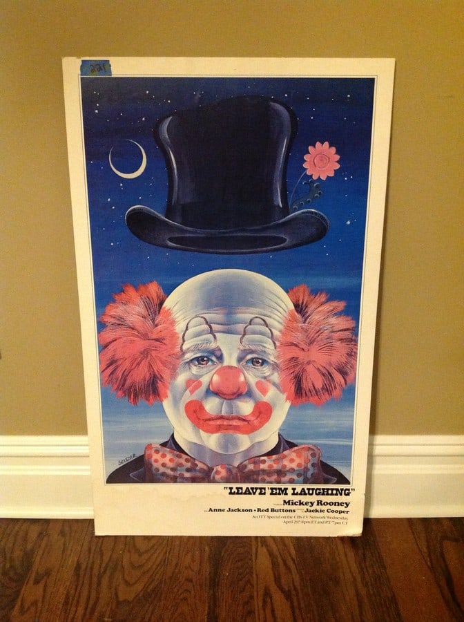 Leave em laughing Clown poster 21x35: Leave em laughing Clown poster 21x35