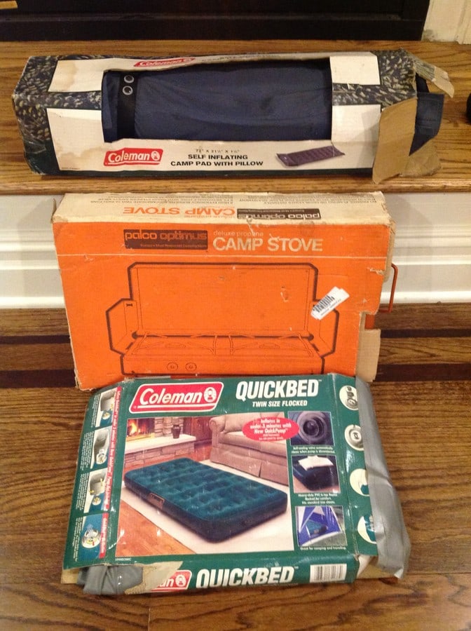 Camping Items, grill, pad and matress (1 of 1)