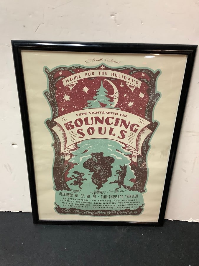 Framed Four Nights With The Bouncing Souls Poster (25.25inx19.25in) (1 of 1)