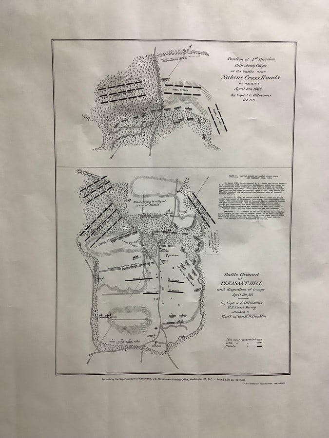 Sabine Crossroads Louisiana Map (24inx30in): Sabine Crossroads Louisiana Map (24inx30in)