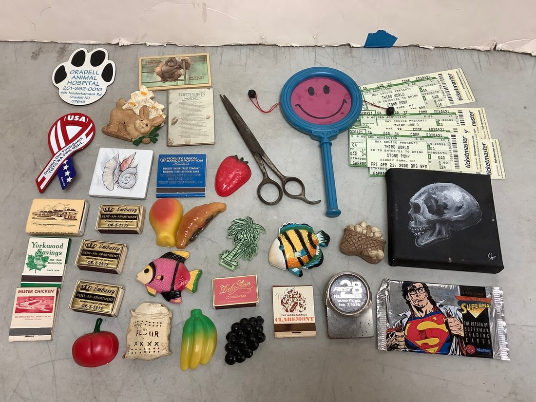 Vintage matches, magnets, concert tickets, and more: Vintage matches, magnets, concert tickets, and more