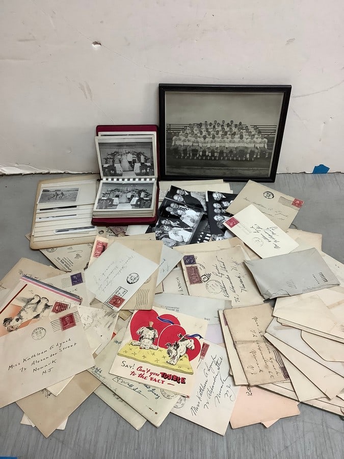 Vintage ephemera(letters, framed photograph, and more: Vintage ephemera(letters, framed photograph, and more