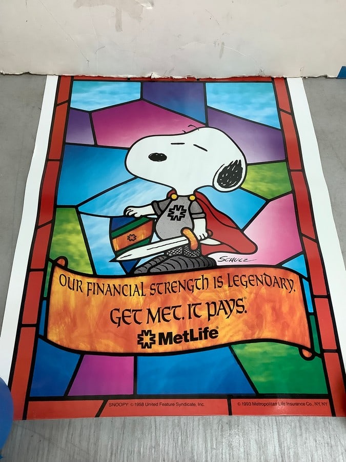 Snoopy MetLife poster print(16in.x20in.) (1 of 1)