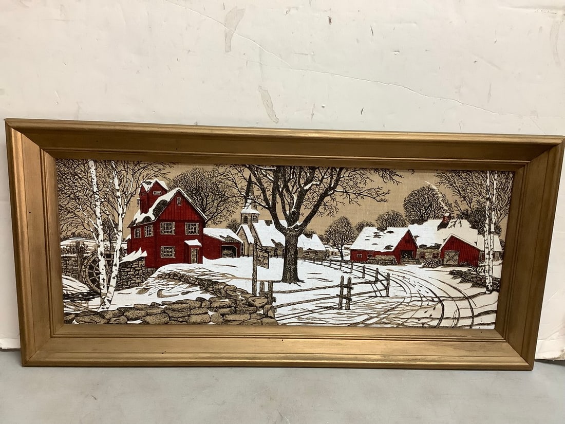 Framed artwork signed A. Smith Miller(16.5in.x35.5) (1 of 1)