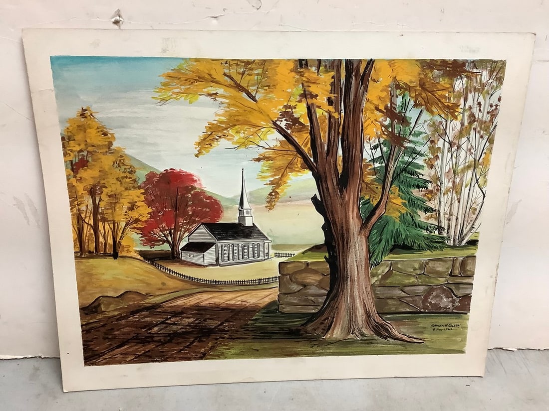 Artwork by Norman W Golson - 1963 (16inx20in): Artwork by Norman W Golson - 1963 (16inx20in)