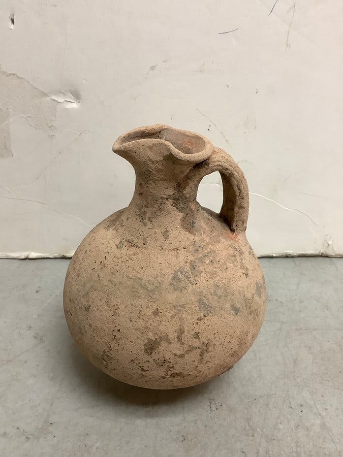 Ancient Roman Terracotta Jug(5in.tall-3rd century AD) (1 of 1)