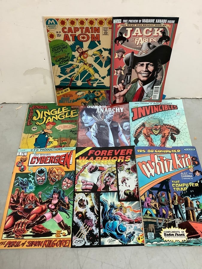 Vintage comics(Captain Atom, Whiz Kids, Invincibles, and more) (1 of 1)