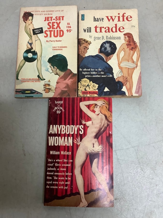 Vintage books(Anybodys Woman, Jet-Set Sex Studio, and Have Wife Will Trade): Vintage books(Anybodys Woman, Jet-Set Sex Studio, and Have Wife Will Trade)