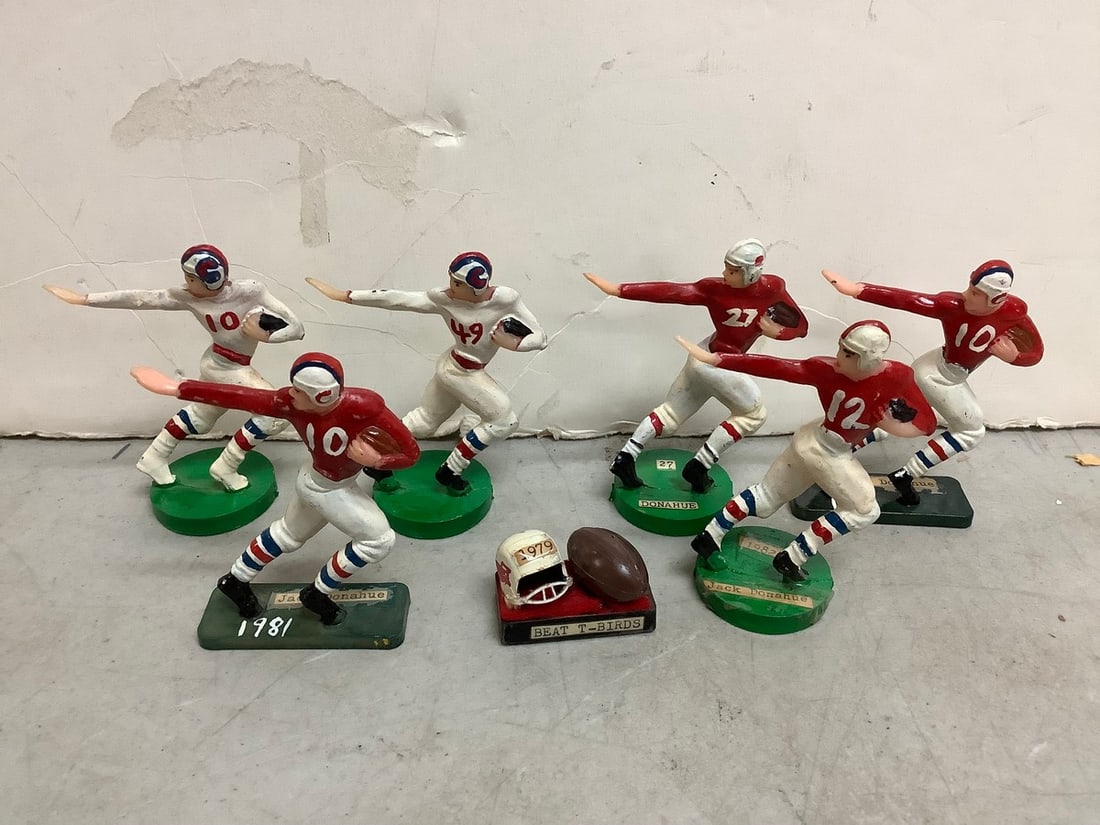 Vintage Jack Donahue football figure statues: Vintage Jack Donahue football figure statues