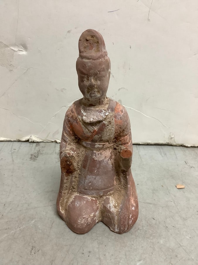 Ancient pottery statue(6in.tall) (1 of 1)