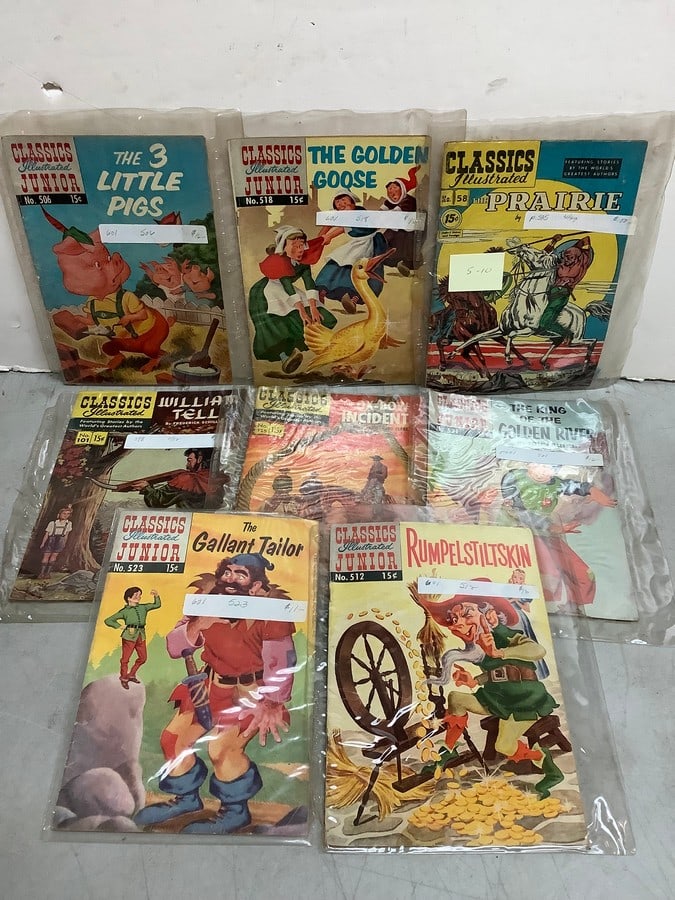 Vintage comics(Rumpelstiltskin, The Golden Goose, The 3 Little Pigs, and more): Vintage comics(Rumpelstiltskin, The Golden Goose, The 3 Little Pigs, and more)