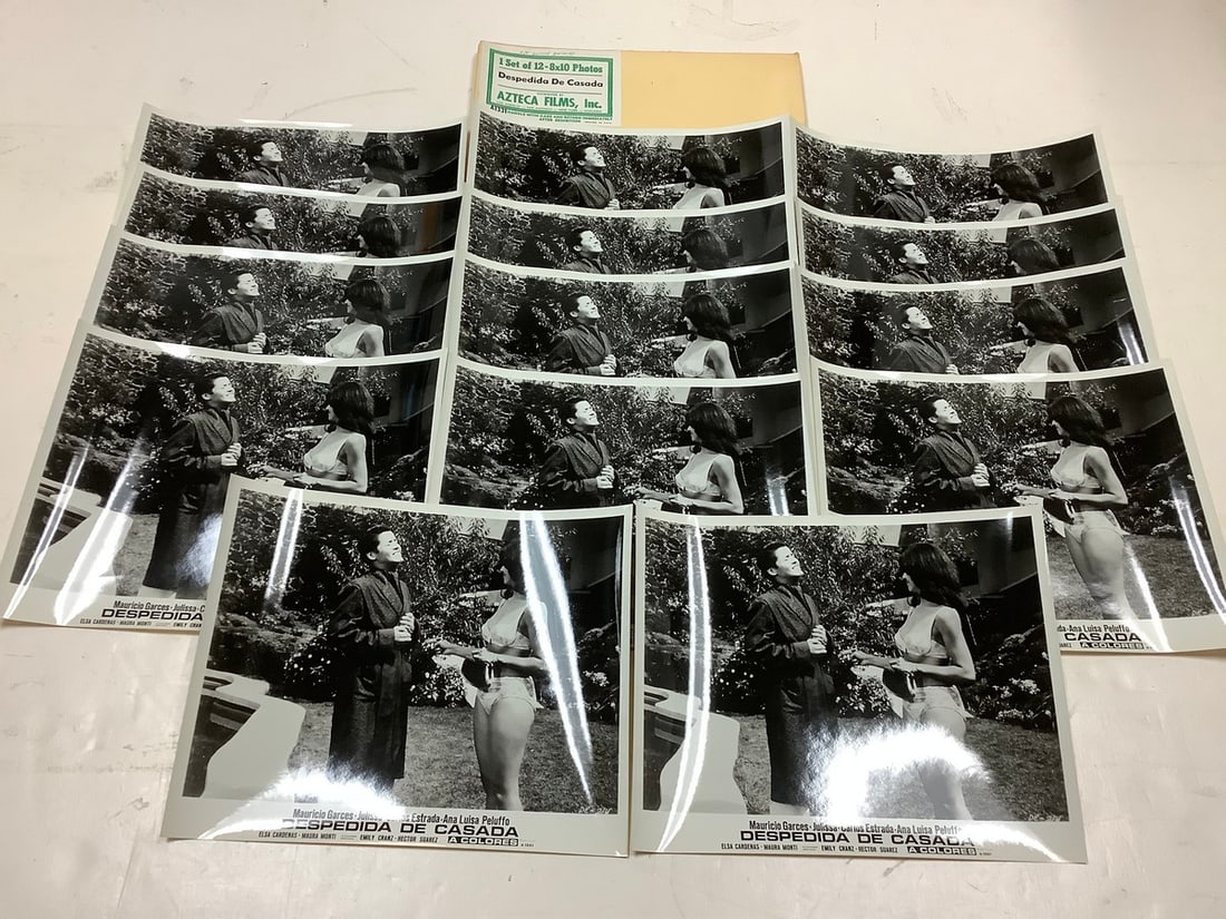 Vintage "Despedida de Casada" black and white movie prints(8in.x10in.-14 total): Vintage "Despedida de Casada" black and white movie prints(8in.x10in.-14 total)