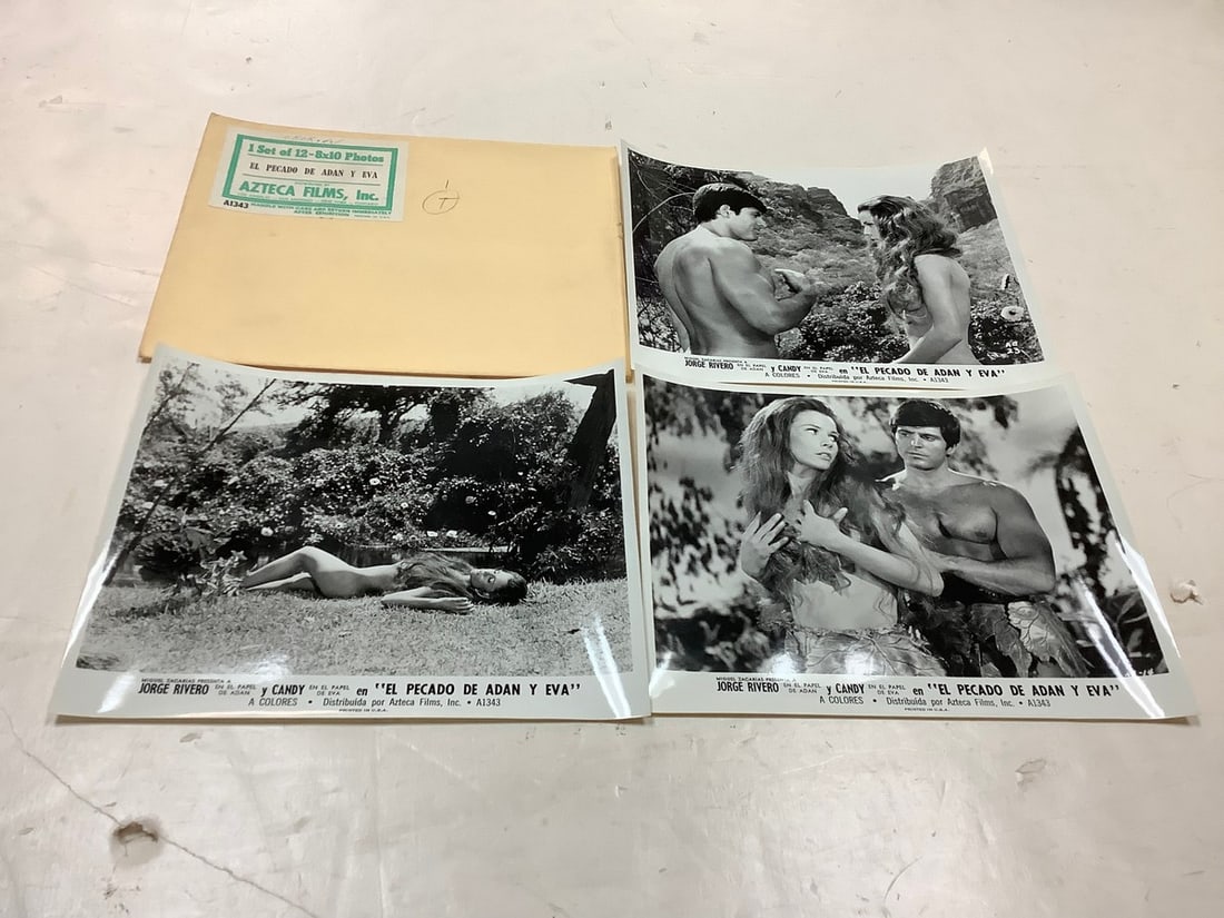 Vintage "El Pecado De Adan Yeva" Black and White Movie Prints (8inx10in - 3 total): Vintage "El Pecado De Adan Yeva" Black and White Movie Prints (8inx10in - 3 total)