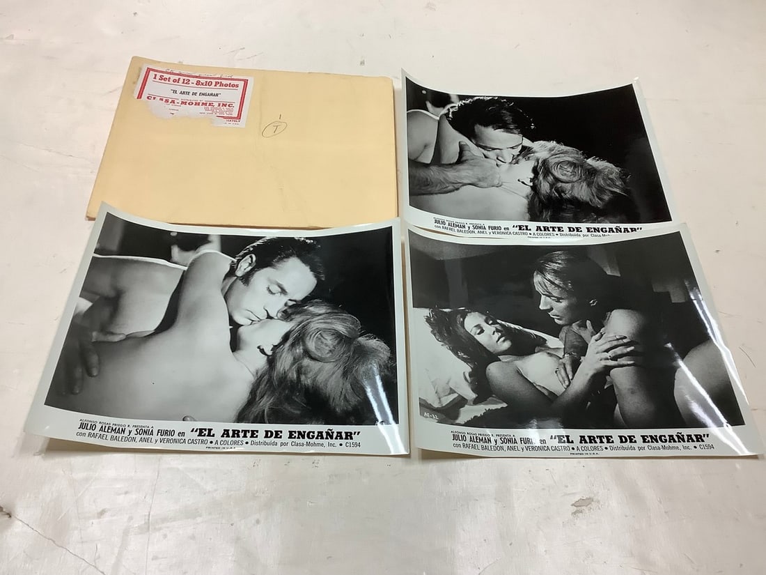 Vintage "El Arte De Enganar" Black and White Movie Prints (8inx10in - 3 total) (1 of 1)