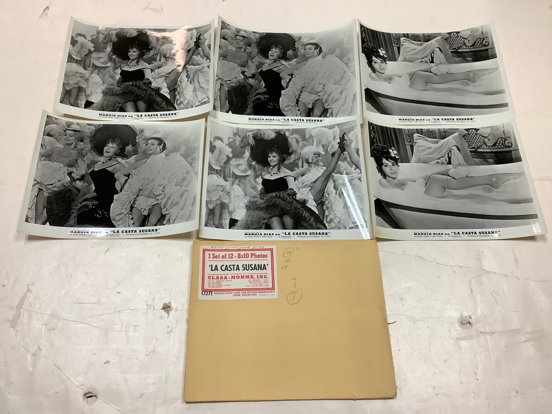 Vintage "La Casa Susana" Black and White Movie Prints (8inx10in - 6 total): Vintage "La Casa Susana" Black and White Movie Prints (8inx10in - 6 total)