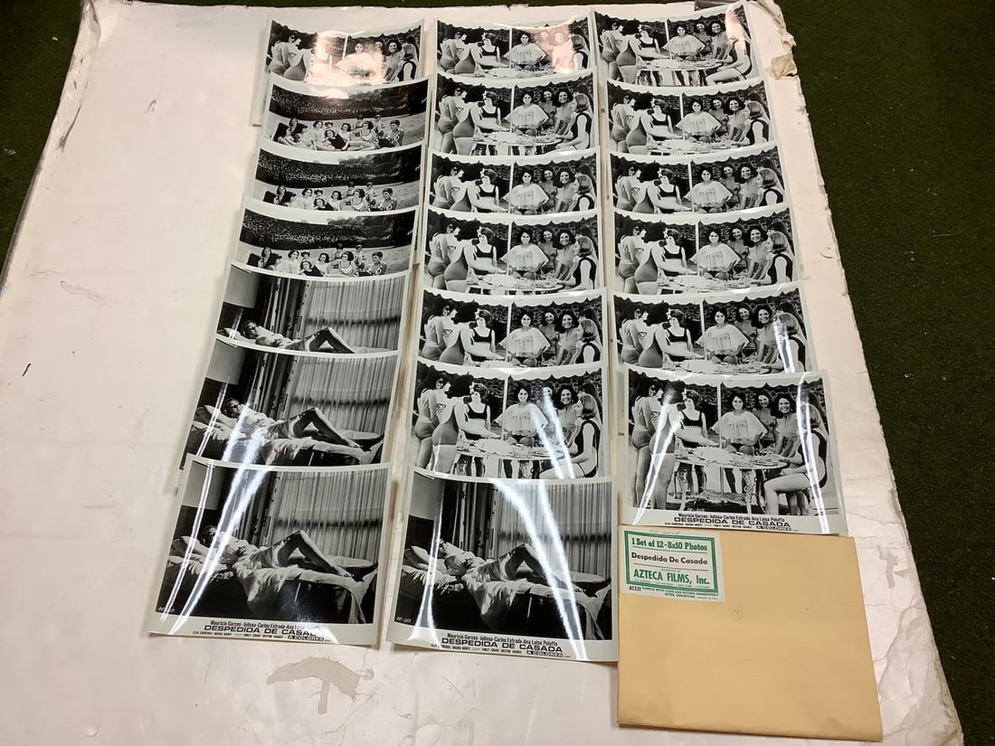 Vintage "Despedida De Casada" Black and White Movie Prints (8inx10in - 20 total): Vintage "Despedida De Casada" Black and White Movie Prints (8inx10in - 20 total)