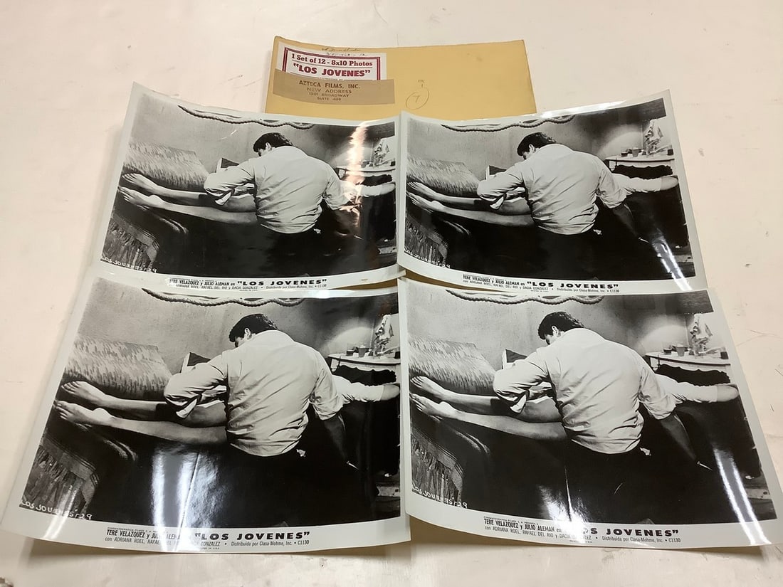 Vintage "Los Jovenes " Black and White Movie Prints (8inx10in- 4 total) (1 of 1)