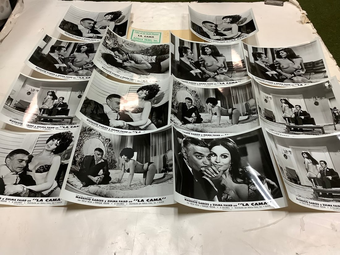 Vintage "La Cama " Black and White Movie Prints (8inx10in- 14 total) (1 of 1)