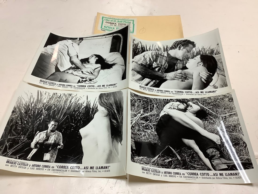 Vintage "Correa Cotto...asi me Llamani" Black and White Movie Prints (8inx10in- 4 total) (1 of 1)
