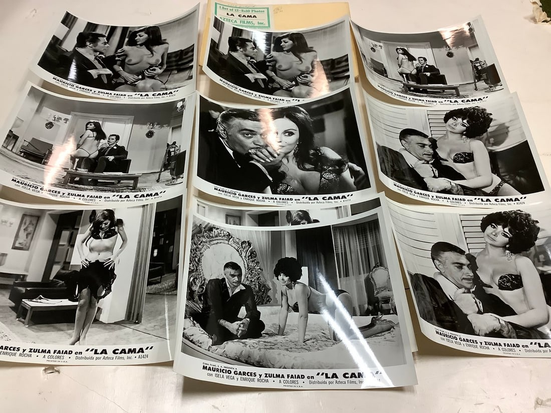 Vintage "La Cama" Black and White Movie Prints (8inx10in- 10 total) (1 of 1)