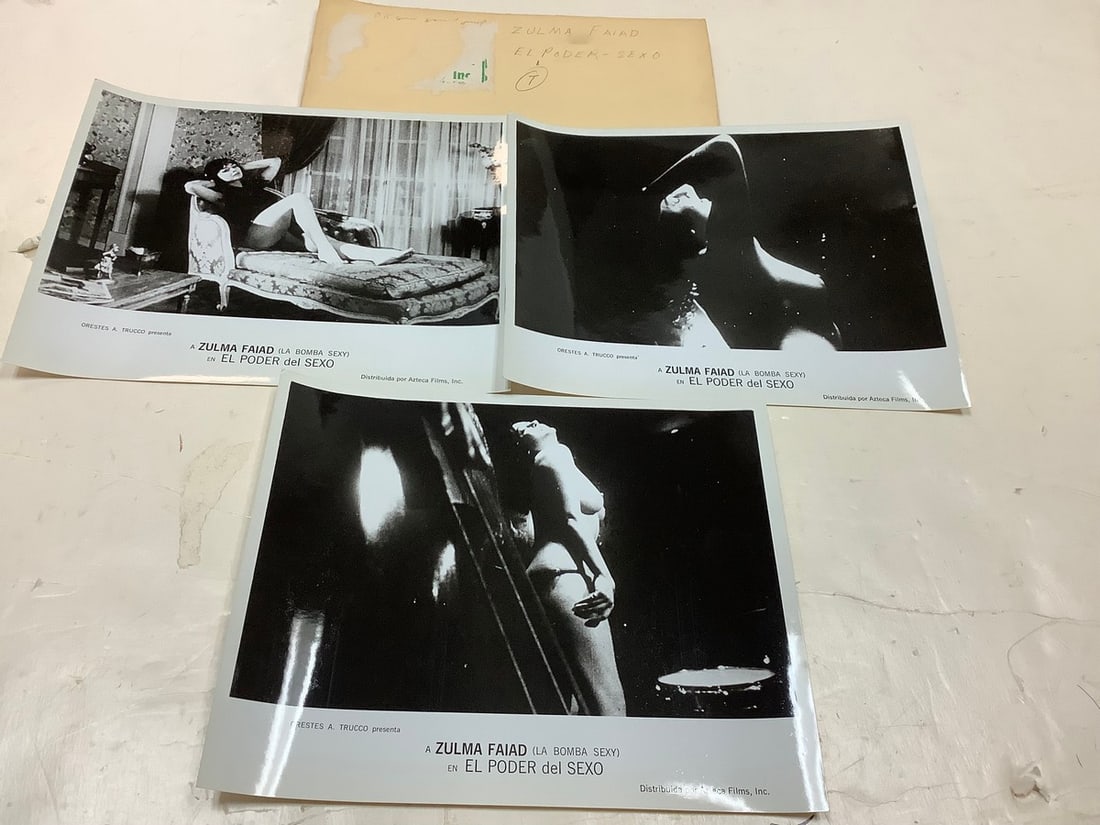 Vintage "El Poder del Sexo" Black and White Movie Prints (8inx10in-3 total): Vintage "El Poder del Sexo" Black and White Movie Prints (8inx10in-3 total)