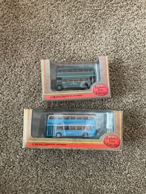 Lot of 2 Exclusive First Editions 1:76 scale double decker bus