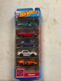 5 Pack of Hot Wheels Nissan