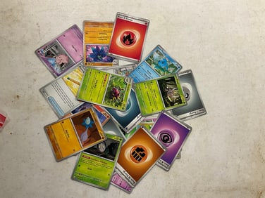 lot of various pokemon cards