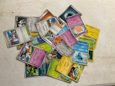 lot of various pokemon cards